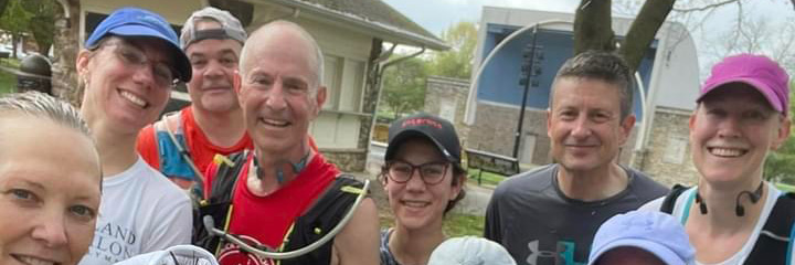 rob half marathon training back row